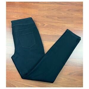 Chicos Jeggings Black Stretch Dark Wash Mid Rise Denim